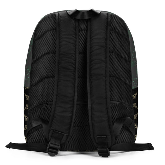 Men's Black Backpack | Minimal Large Backpack | Wise Atoms District