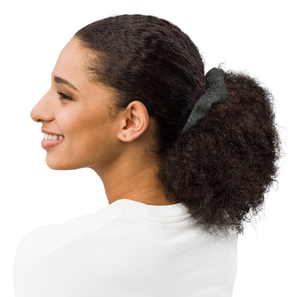 Black Hair Scrunchie | Slip Hair Scrunchies | Wise Atoms District