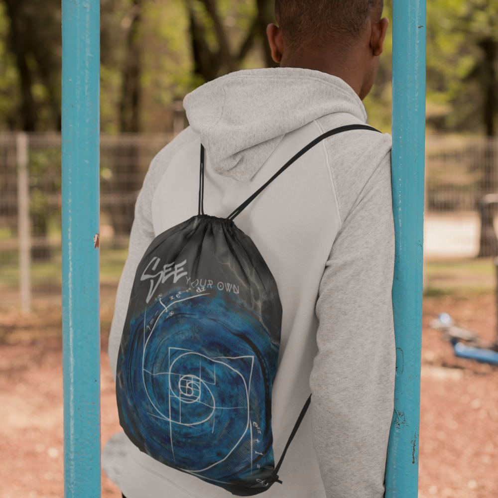 See Perfection Drawstring Bag | Printed Bags | Wise Atoms District